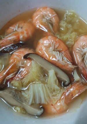 รูปของ แกงจืดกุ้งผักกาดขาว