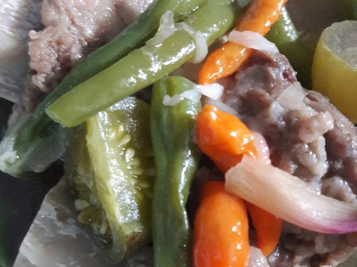 Cara Gampang Membuat Resep Asem asem daging &amp;amp; iga sapi yang Sempurna