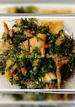 Foto resep Ikan Asin Daun Kunyit