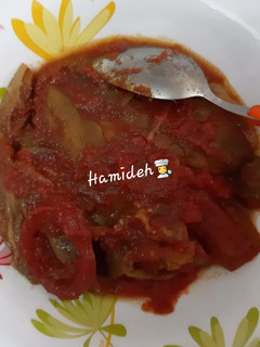 عکسی از دستور گوجه بادمجون🍅🍆