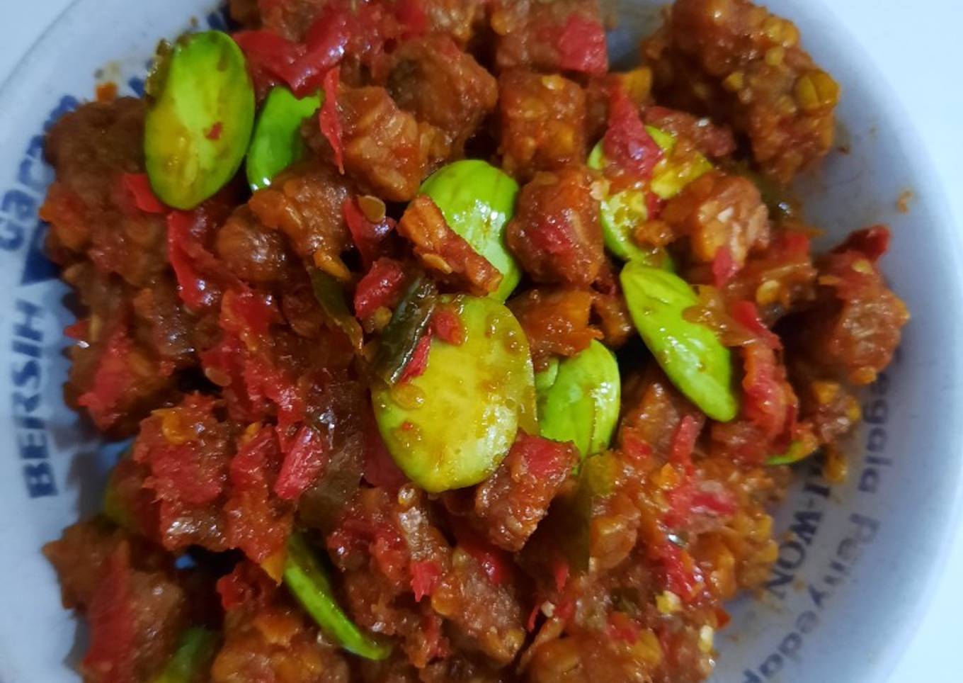 Sambal tempe dan pete