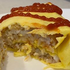 A picture of Hash brown Omelet.