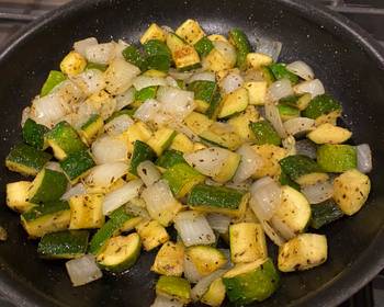 Popular Cuisine Sauted Zucchini and Onions Delicious Simple