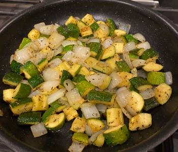 Easy Serving Recipe Sauted Zucchini and Onions Delicious Nutritious