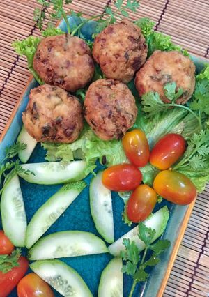 Hình của món Đậu hũ viên chiên giòn.