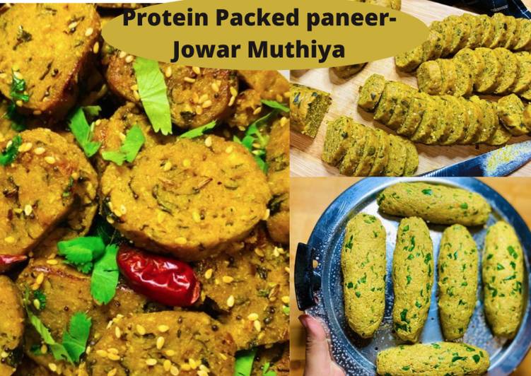Recipe of Award-winning Healthy Jowar Methi Paneer na Muthiya | Gujarati Muthiya