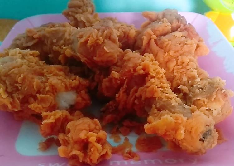Langkah Mudah untuk Menyiapkan Ayam crispy kfc, Lezat