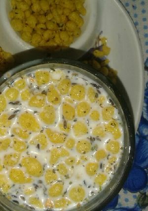 A picture of Boondi raita.