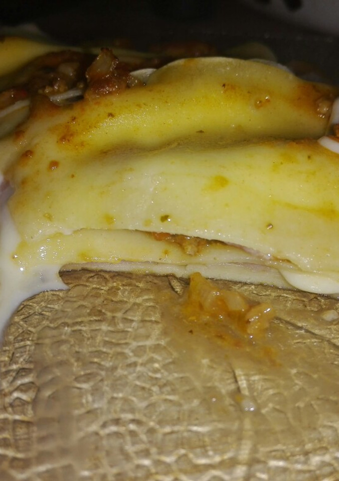 Una foto de Lasaña casera masa casera