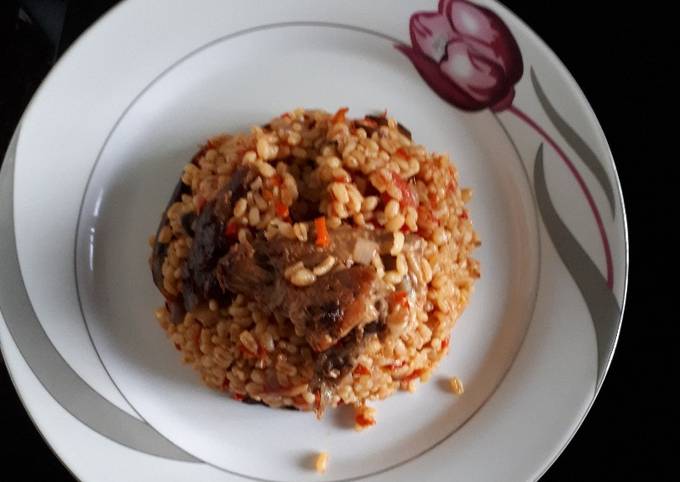 Recipe of Mario Batali Jollof Bulgur wheat