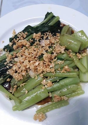 รูปของ กวางตุ้งราดน้ำมันหอย