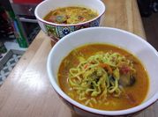 Una foto de sopa de ostras