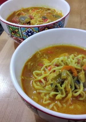 Una foto de Sopa thai de pollo
