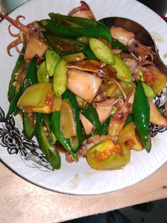 Foto resep Cumi asin cabe ijo