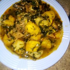 Plantain pepper soup A picture of Plantain pepper soup.