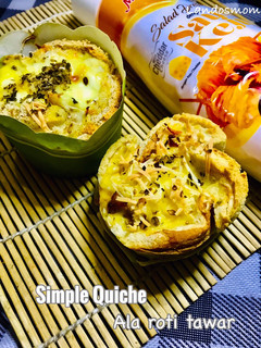 Foto resep Simple Quiche ala Roti Tawar