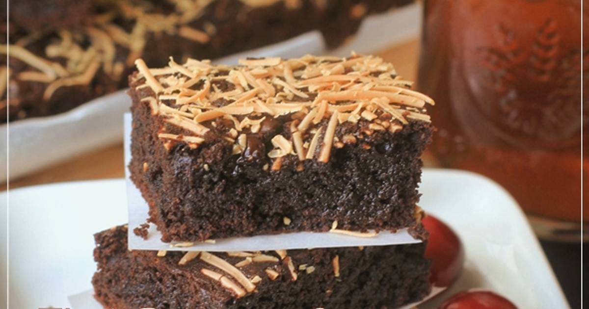 Resep Brownies Cokelat Moist Yummy no BP&Soda Kue oleh 