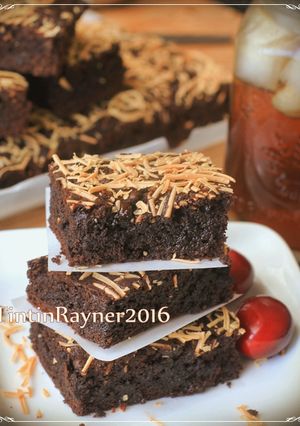 Foto resep Brownies Cokelat Moist Yummy no BP&Soda Kue