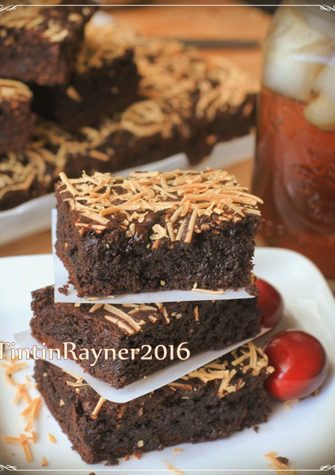 Foto resep Brownies Cokelat Moist Yummy no BP&Soda Kue