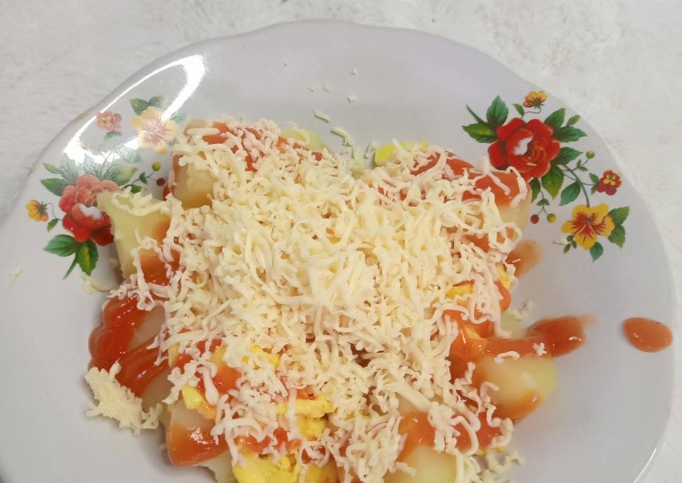 Potato egg cheese