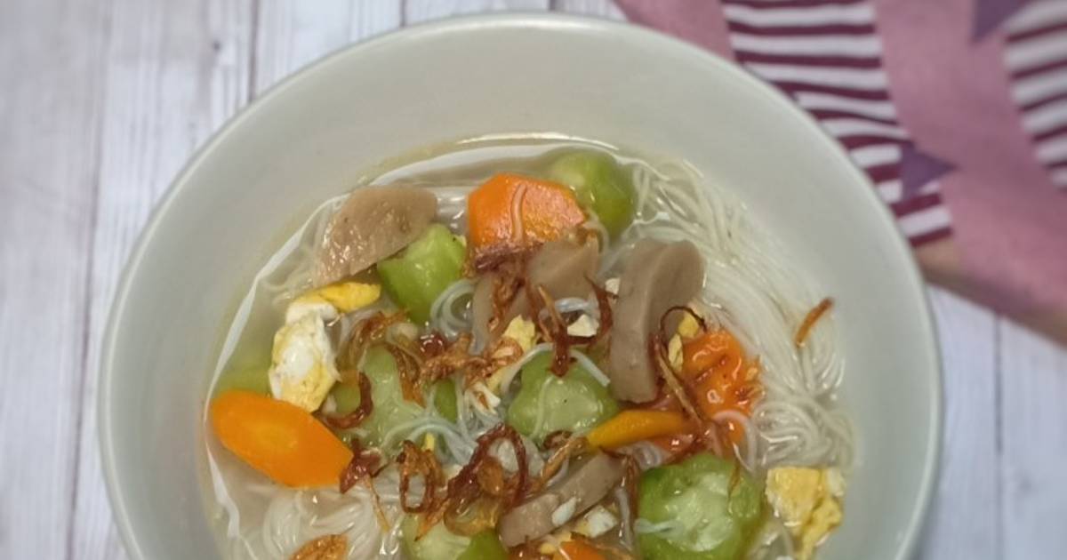 Resep Sop Oyong Soun Bakso Oleh Nining Sari 3r Cookpad