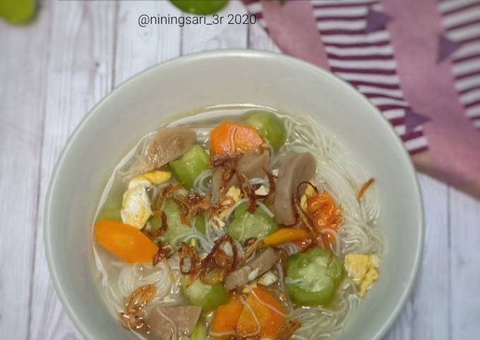 Resep Sop Oyong Soun Bakso Oleh Nining Sari 3r Cookpad