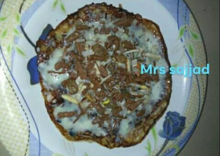 How to Prepare Super Quick Homemade Sweet Pizza   I LOVE MEETHA&#34;   # Foodies&amp;Friends