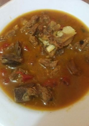 A picture of Beef curry stew#authormarathon#.