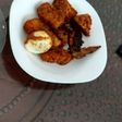 Ayam panggang,tahu+telur bumbu rujak