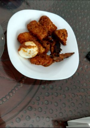 Foto resep Ayam panggang,tahu+telur bumbu rujak