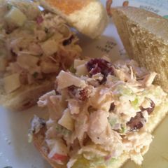 A picture of Cranberry Apple Walnut Chicken Salad.