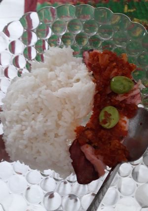 Foto resep Cumi panggang teflon sambal bawang plus pete