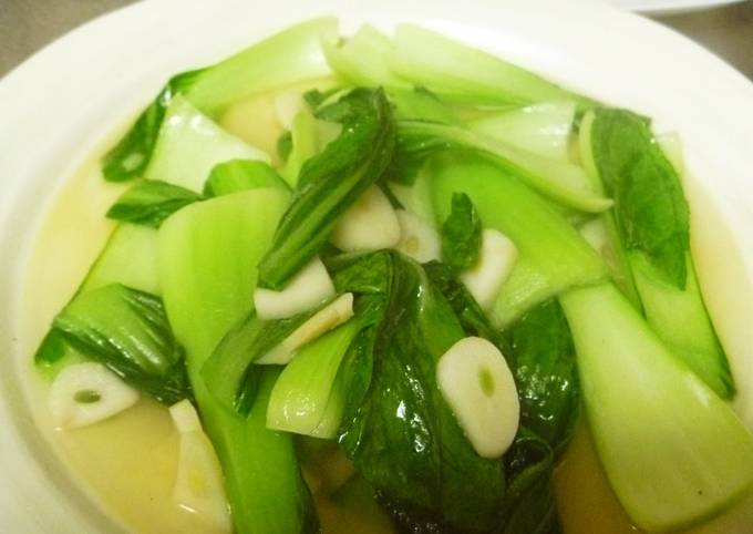Stir-fried Bok Choy with Salt and Garlic