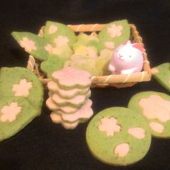 Sakura and Matcha Cookies A picture of Sakura and Matcha Cookies.