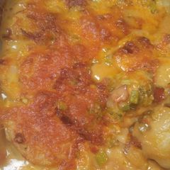 A picture of Cheddar Bacon Potatoes.