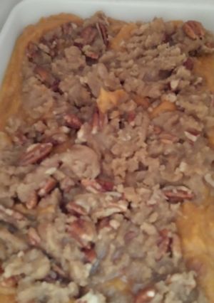 A picture of Sweet potato bake.
