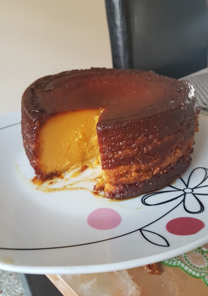 Una foto de Flan de calabaza