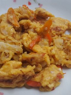 Foto resep Orak arik telur pedas