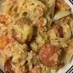 A picture of Cabbage Jambalaya.