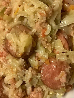 A picture of Cabbage Jambalaya.