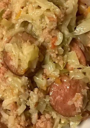 A picture of Cabbage Jambalaya.