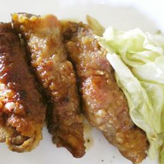 A picture of Rich and Tasty ☆ Pork and Cheese Wraps.