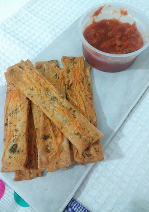 Una foto de Talitas crunch de orégano y queso