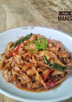 Foto resep Cah Jamur Pedas Manis