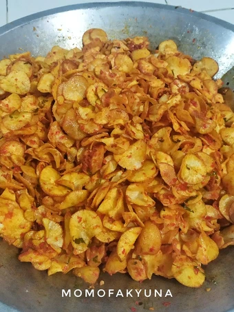 Cara Mudah Menyiapkan Resep Keripik singkong pedas ala kampung yang Bikin Ngiler Anti Ribet, Uenak Banget