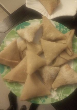 A picture of Chicken samosa.