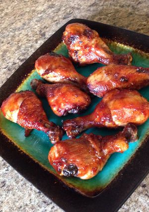 A picture of Date Syrup BBQ Chicken.