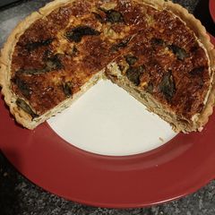 Cheese and Onion Quiche A picture of Cheese and Onion Quiche.
