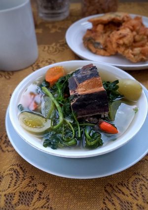 Foto resep Bening Asem Selada Air Cakalang Asap