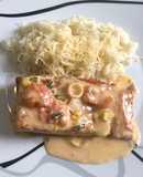 Salmón rosado cremoso